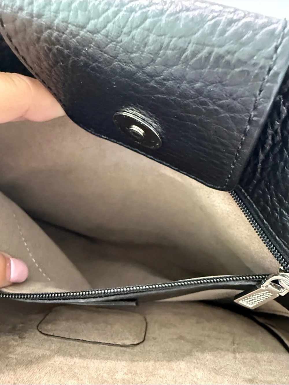 Rebecca Minkoff Black Pebbled Leather Studded Hobo Shoulder Bag